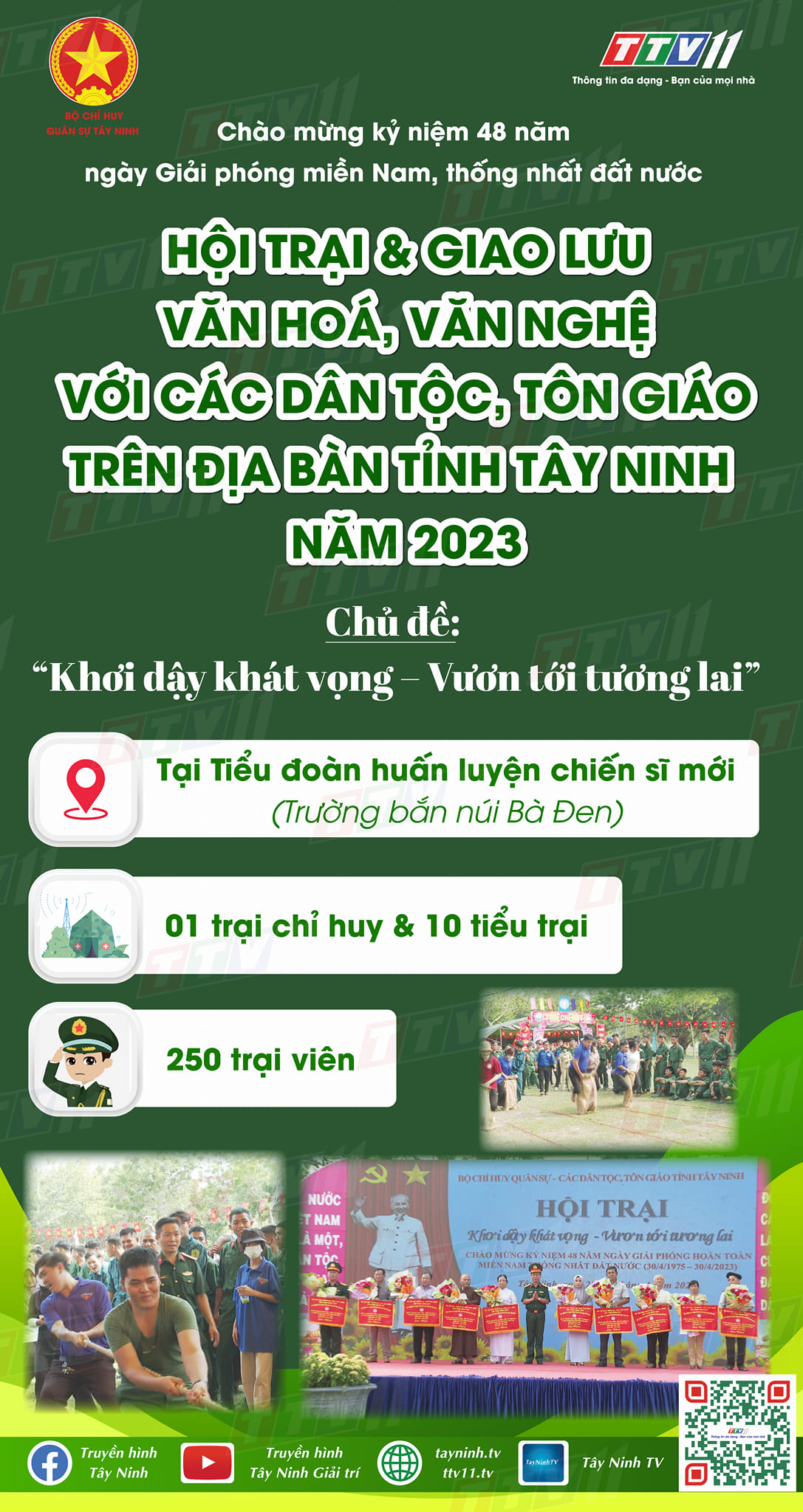 Hội trại & Giao lưu văn hoá, văn nghệ với các dân tộc, tôn giáo trên địa bàn tỉnh Tây Ninh năm 2023