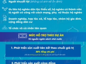 Mức hỗ trợ thực hiện các dự án đa dạng hoá sinh kế phát triển mô hình giảm nghèo và phát triển sản xuất trong lĩnh vực nông nghiệp trên địa bàn tỉnh Tây Ninh