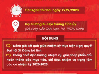 Hội nghị sơ kết giữa nhiệm kỳ thực hiện Nghị quyết Đại hội XI Đảng bộ tỉnh Tây Ninh nhiệm kỳ 2020 - 2025