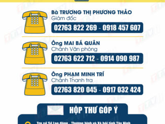 Thông báo số điện thoại đường dây nóng và địa chỉ hộp thư góp ý của Sở Lao động - Thương binh và Xã hội Tây Ninh