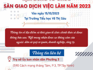 Tạm dừng sàn giao dịch việc làm năm 2023 do Phòng Lao động - Thương binh và Xã hội Thành phố Tây Ninh phối hợp với Uỷ ban nhân dân phường 3 tổ chức